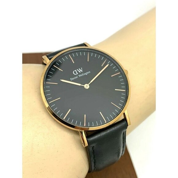 Daniel Wellington Classic Black and Gold Women's Watch - Picture 4 of 12